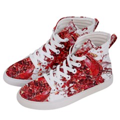 Red Pomegranate Fried Fruit Juice Women s Hi-top Skate Sneakers