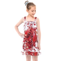 Red Pomegranate Fried Fruit Juice Kids  Overall Dress