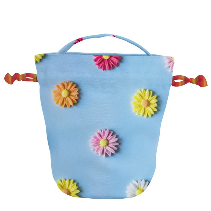 Daisy Drawstring Bucket Bag