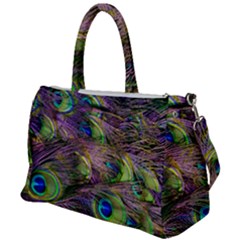 Peacock Feathers Duffel Travel Bag