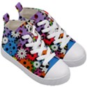 The Gears Are Turning Kids  Mid-Top Canvas Sneakers View3