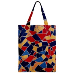 Pattern Tile Wall Background Zipper Classic Tote Bag by Pakrebo