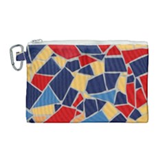 Pattern Tile Wall Background Canvas Cosmetic Bag (large)