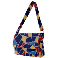 Pattern Tile Wall Background Full Print Messenger Bag