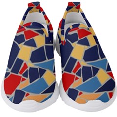 Pattern Tile Wall Background Kids  Slip On Sneakers