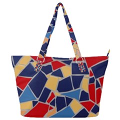 Pattern Tile Wall Background Full Print Shoulder Bag