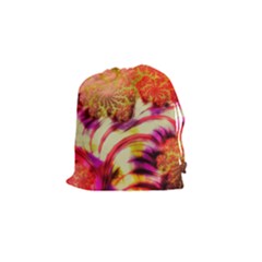 Fractal Mandelbrot Art Wallpaper Drawstring Pouch (small) by Pakrebo