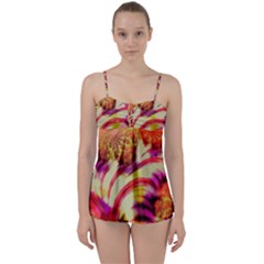 Fractal Mandelbrot Art Wallpaper Babydoll Tankini Set by Pakrebo