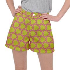 Pattern Background Structure Pink Stretch Ripstop Shorts