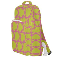 Pattern Background Structure Pink Double Compartment Backpack