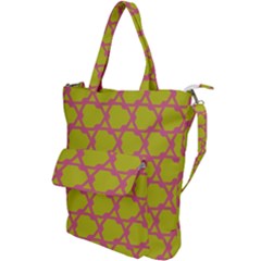 Pattern Background Structure Pink Shoulder Tote Bag