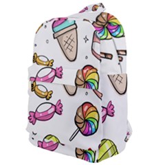 Doodle Cartoon Drawn Cone Food Classic Backpack by Pakrebo