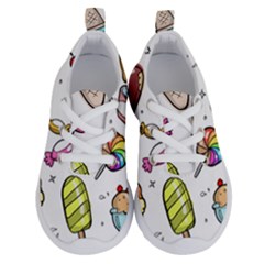 Doodle Cartoon Drawn Cone Food Running Shoes