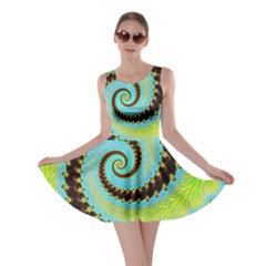 Fractal Julia Mandelbrot Art Skater Dress by Pakrebo