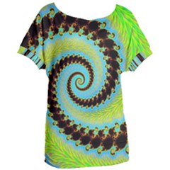 Fractal Julia Mandelbrot Art Women s Oversized Tee by Pakrebo