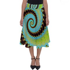 Fractal Julia Mandelbrot Art Perfect Length Midi Skirt