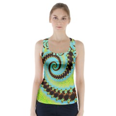 Fractal Julia Mandelbrot Art Racer Back Sports Top by Pakrebo