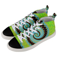 Fractal Julia Mandelbrot Art Men s Mid-top Canvas Sneakers