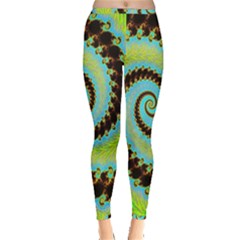 Fractal Julia Mandelbrot Art Inside Out Leggings by Pakrebo