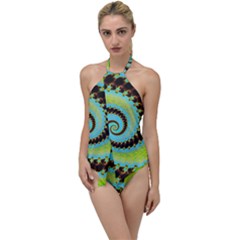 Fractal Julia Mandelbrot Art Go With The Flow One Piece Swimsuit