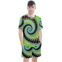 Fractal Julia Mandelbrot Art Men s Mesh Tee and Shorts Set View1