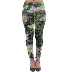 Mosaic Structure Pattern Background Lightweight Velour Leggings