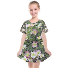 Mosaic Structure Pattern Background Kids  Smock Dress by Pakrebo