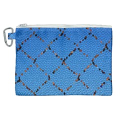 Pattern Structure Background Blue Canvas Cosmetic Bag (xl)