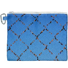 Pattern Structure Background Blue Canvas Cosmetic Bag (xxxl)