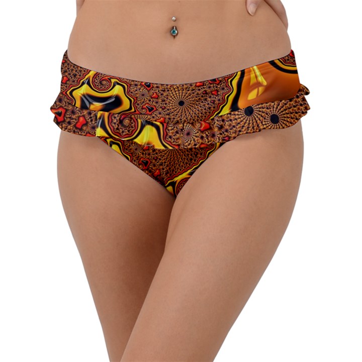 Fractal Julia Mandelbrot Art Frill Bikini Bottom