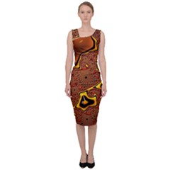 Fractal Julia Mandelbrot Art Sleeveless Pencil Dress