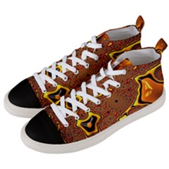 Fractal Julia Mandelbrot Art Men s Mid-top Canvas Sneakers