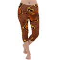 Fractal Julia Mandelbrot Art Lightweight Velour Capri Yoga Leggings View1