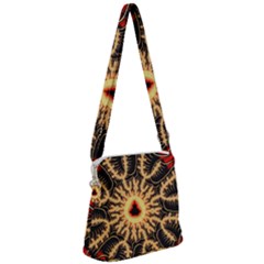 Fractal Julia Mandelbrot Art Zipper Messenger Bag