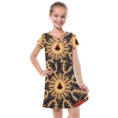 Fractal Julia Mandelbrot Art Kids  Cross Web Dress