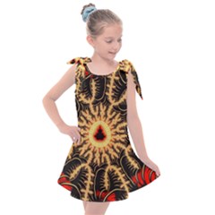 Fractal Julia Mandelbrot Art Kids  Tie Up Tunic Dress