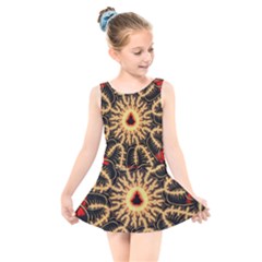 Fractal Julia Mandelbrot Art Kids  Skater Dress Swimsuit