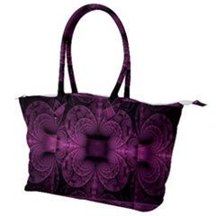 Fractal Magenta Pattern Geometry Canvas Shoulder Bag