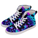 Fractal Pattern Spiral Abstract Men s Hi-Top Skate Sneakers View2