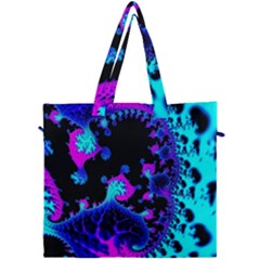 Fractal Pattern Spiral Abstract Canvas Travel Bag