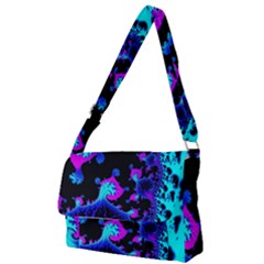 Fractal Pattern Spiral Abstract Full Print Messenger Bag by Pakrebo