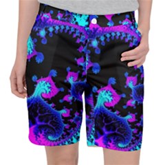 Fractal Pattern Spiral Abstract Pocket Shorts