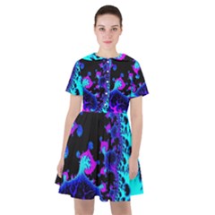 Fractal Pattern Spiral Abstract Sailor Dress