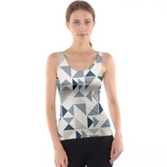 Geometric Triangle Modern Mosaic Tank Top by Pakrebo