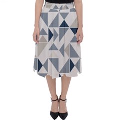 Geometric Triangle Modern Mosaic Classic Midi Skirt