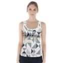 Geometric Triangle Modern Mosaic Racer Back Sports Top View1