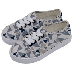 Geometric Triangle Modern Mosaic Kids  Classic Low Top Sneakers by Pakrebo