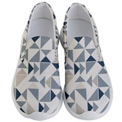 Geometric Triangle Modern Mosaic Men s Lightweight Slip Ons