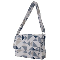 Geometric Triangle Modern Mosaic Full Print Messenger Bag