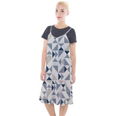 Geometric Triangle Modern Mosaic Camis Fishtail Dress